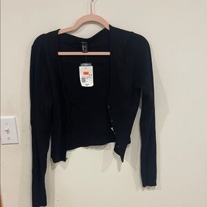 Forever 21 Black Cardigan Sweater